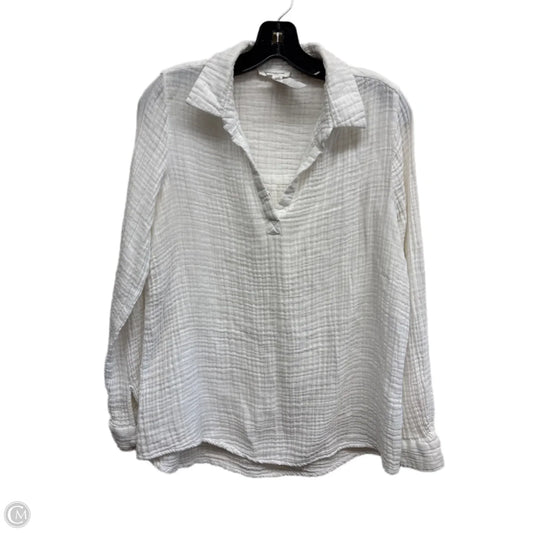 Top Long Sleeve By Beachlunchlounge In White, Size: L