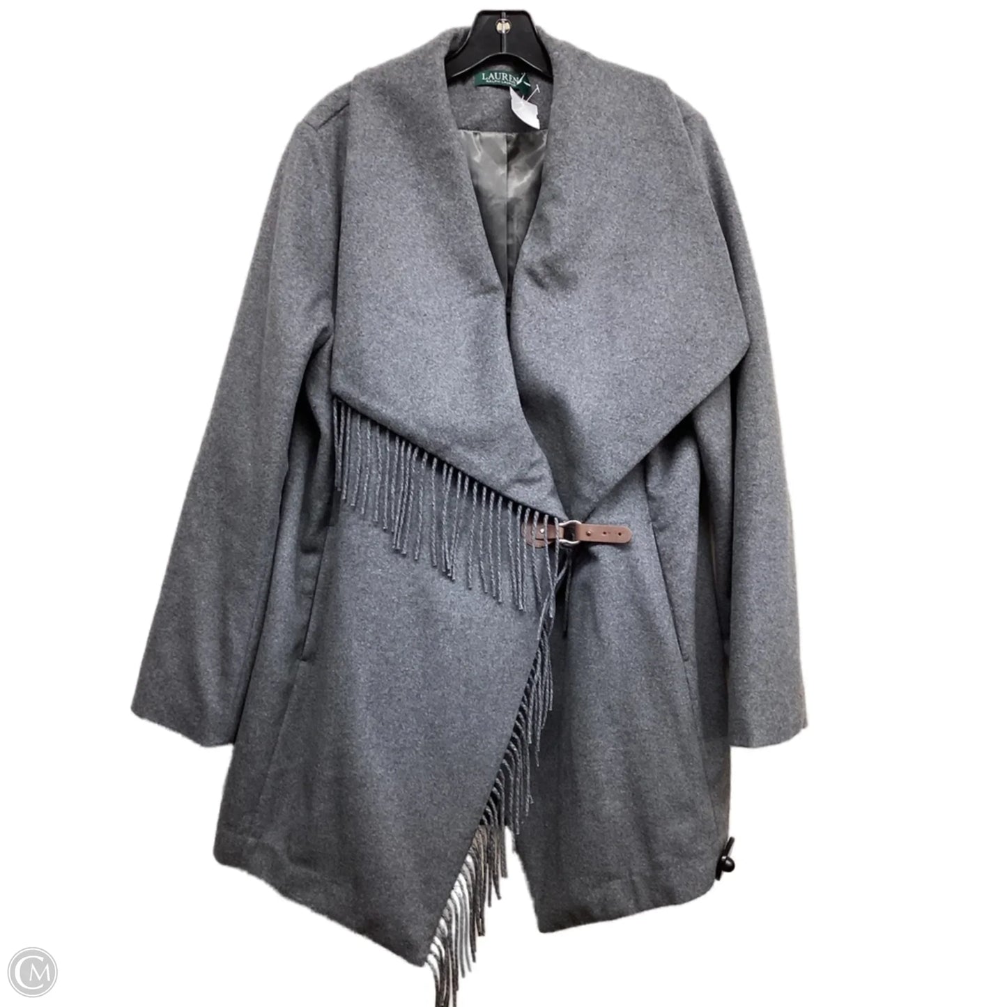 Coat Peacoat By Ralph Lauren In Grey, Size: L