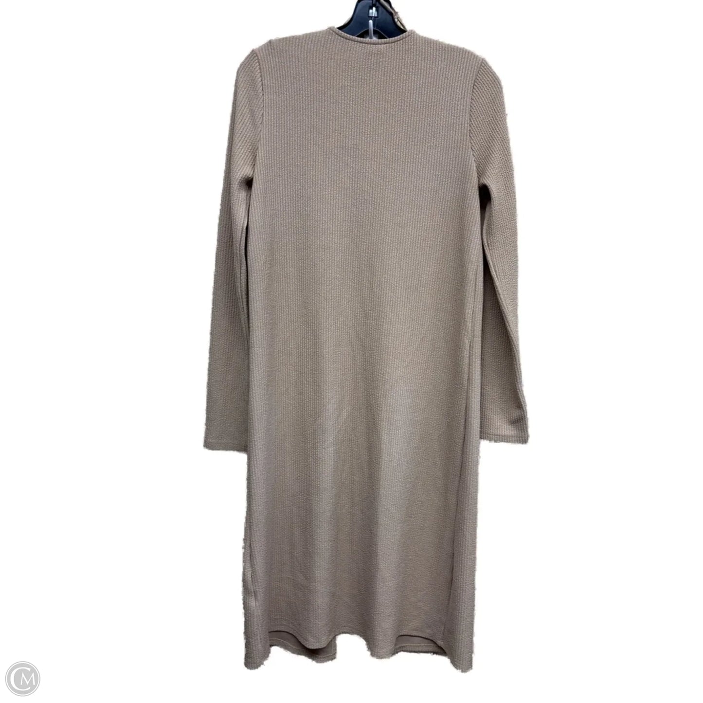 Sweater Cardigan By Fashion Nova In Tan, Size: M