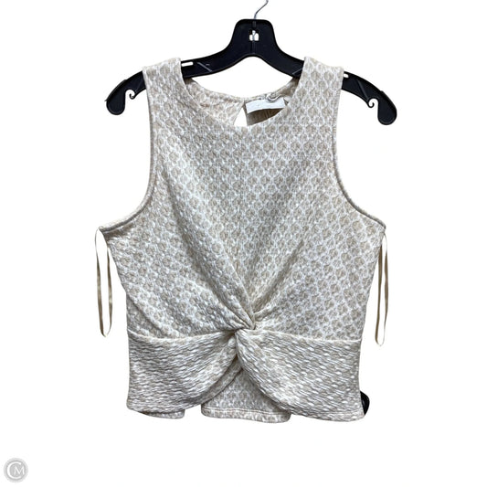 Top Sleeveless By Anthropologie In Cream, Size: M
