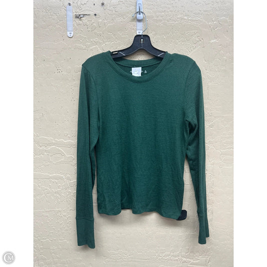 Top Long Sleeve By Abercrombie And Fitch In Green, Size: M