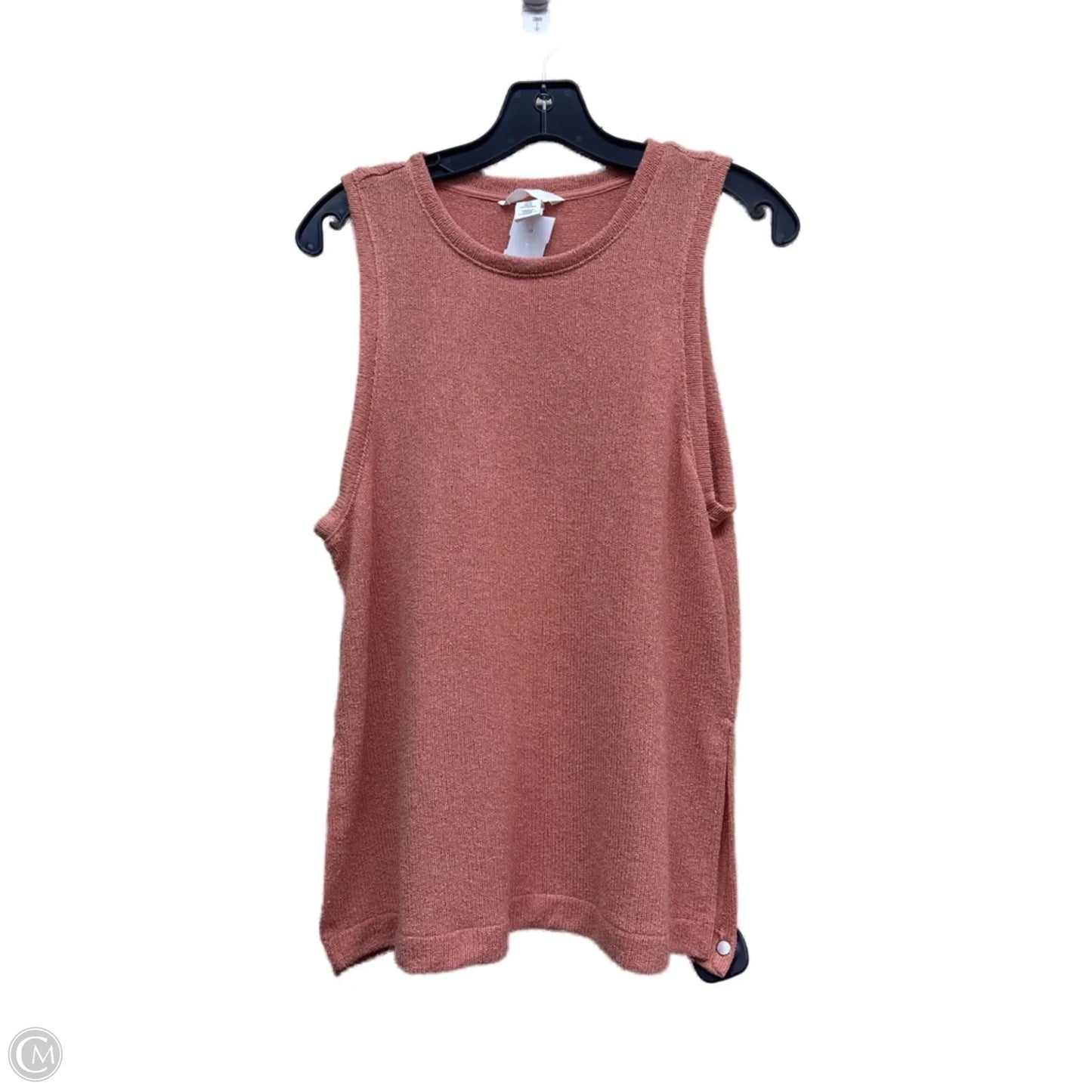 Top Sleeveless By H&m In Orange, Size: M