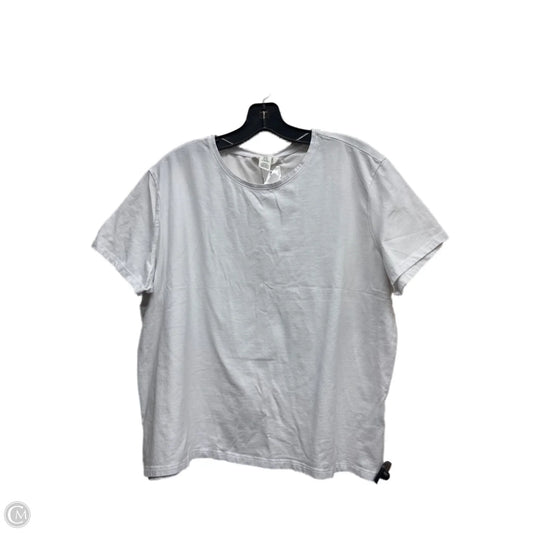 Top Short Sleeve By H&m In White, Size: Xxl