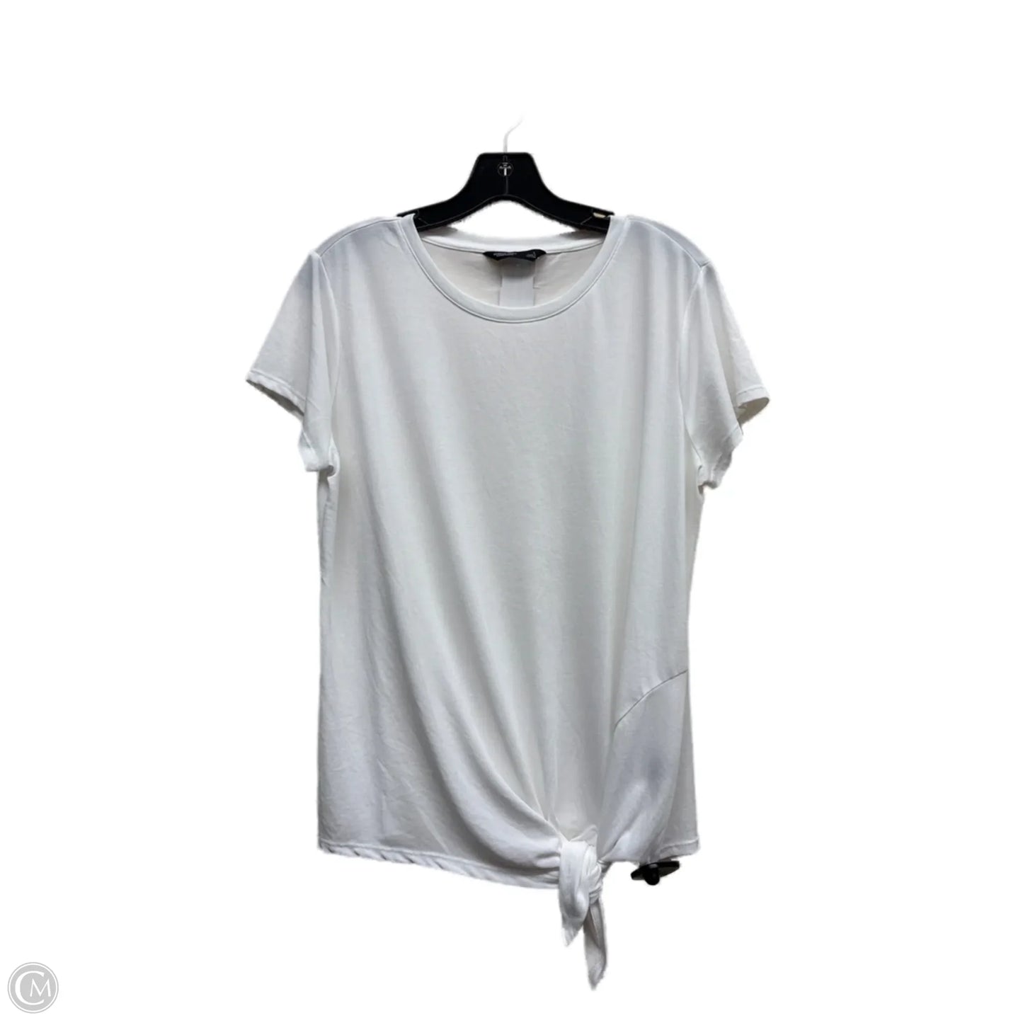 Top Short Sleeve By Simply Vera In White, Size: L
