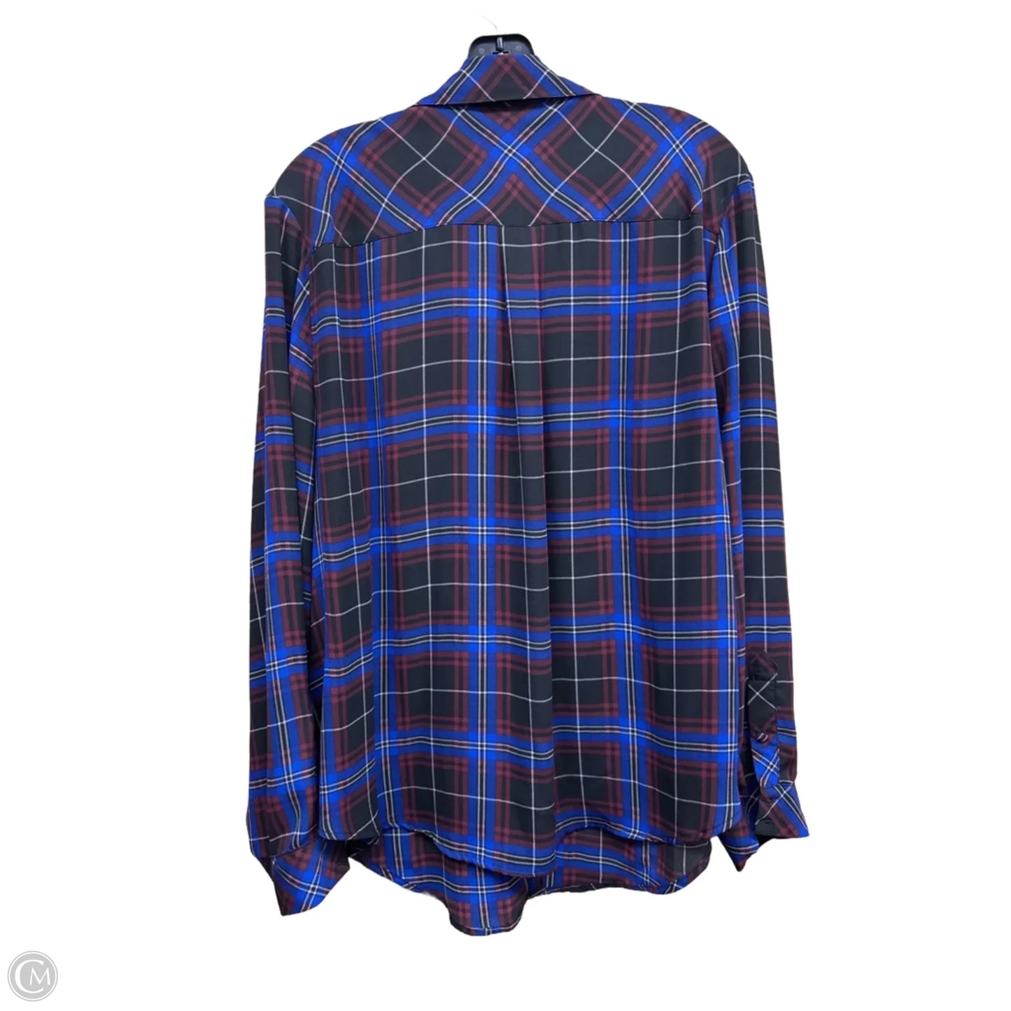 Top Long Sleeve By Torrid In Plaid Pattern, Size: 2x