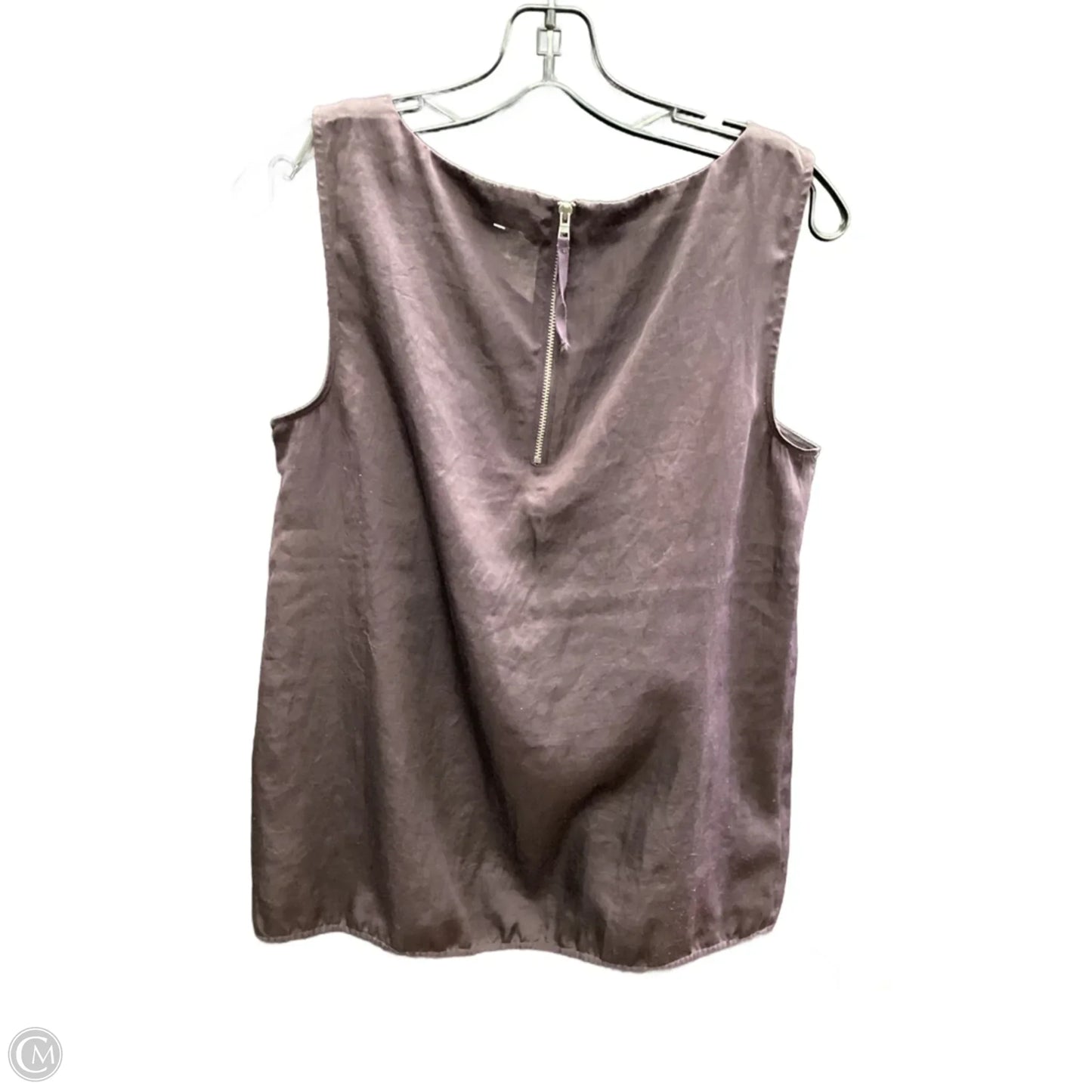 Top Sleeveless By Loft In Purple, Size: M