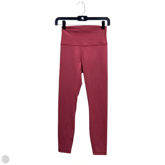 Athletic Leggings By Lululemon In Pink, Size: 4