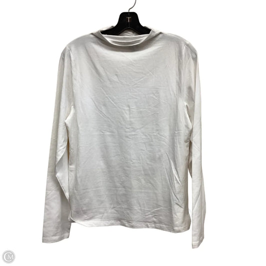 Top Long Sleeve By Old Navy In White, Size: L