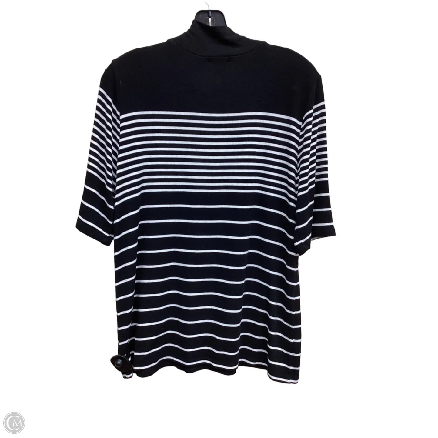 Top Long Sleeve By Ann Taylor In Striped Pattern, Size: L