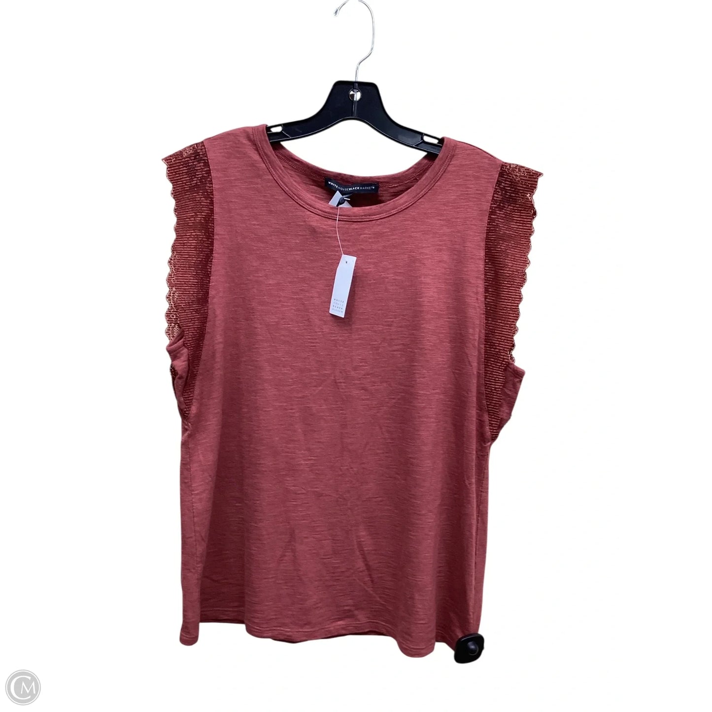 Top Short Sleeve By White House Black Market In Pink, Size: L