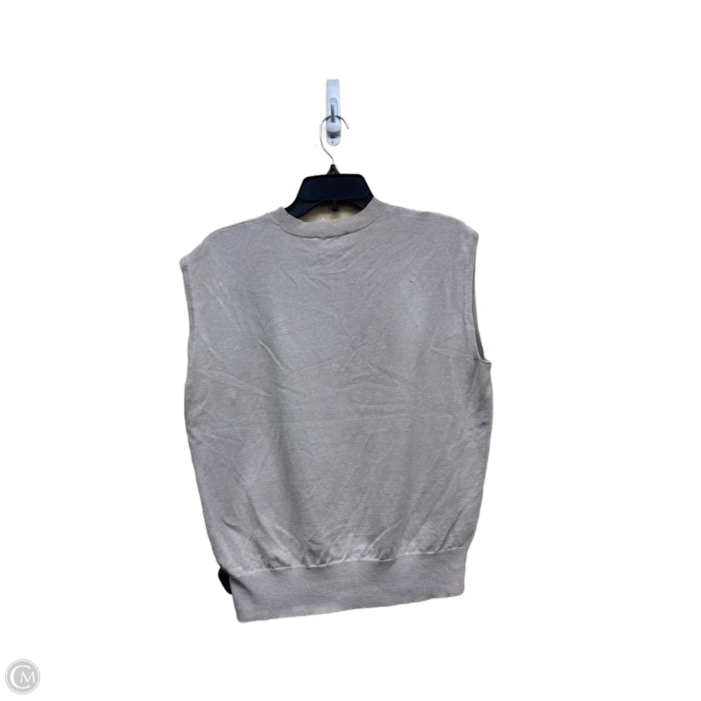 Top Sleeveless By Ann Taylor In Tan, Size: L