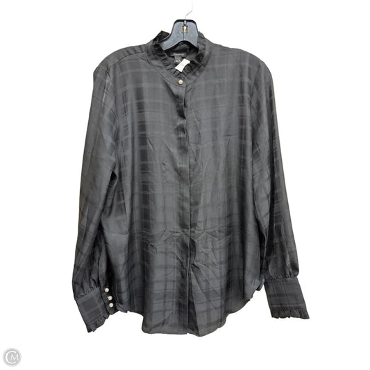 Top Long Sleeve By Ann Taylor In Black, Size: L