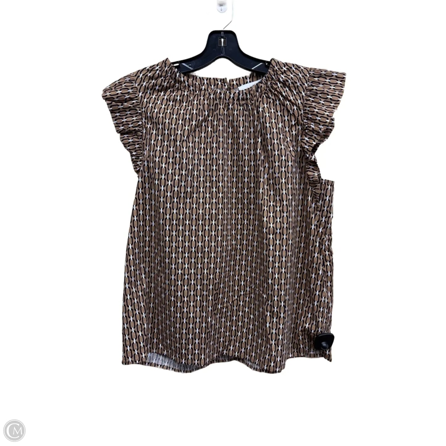 Top Short Sleeve By Loft In Multi-colored, Size: L