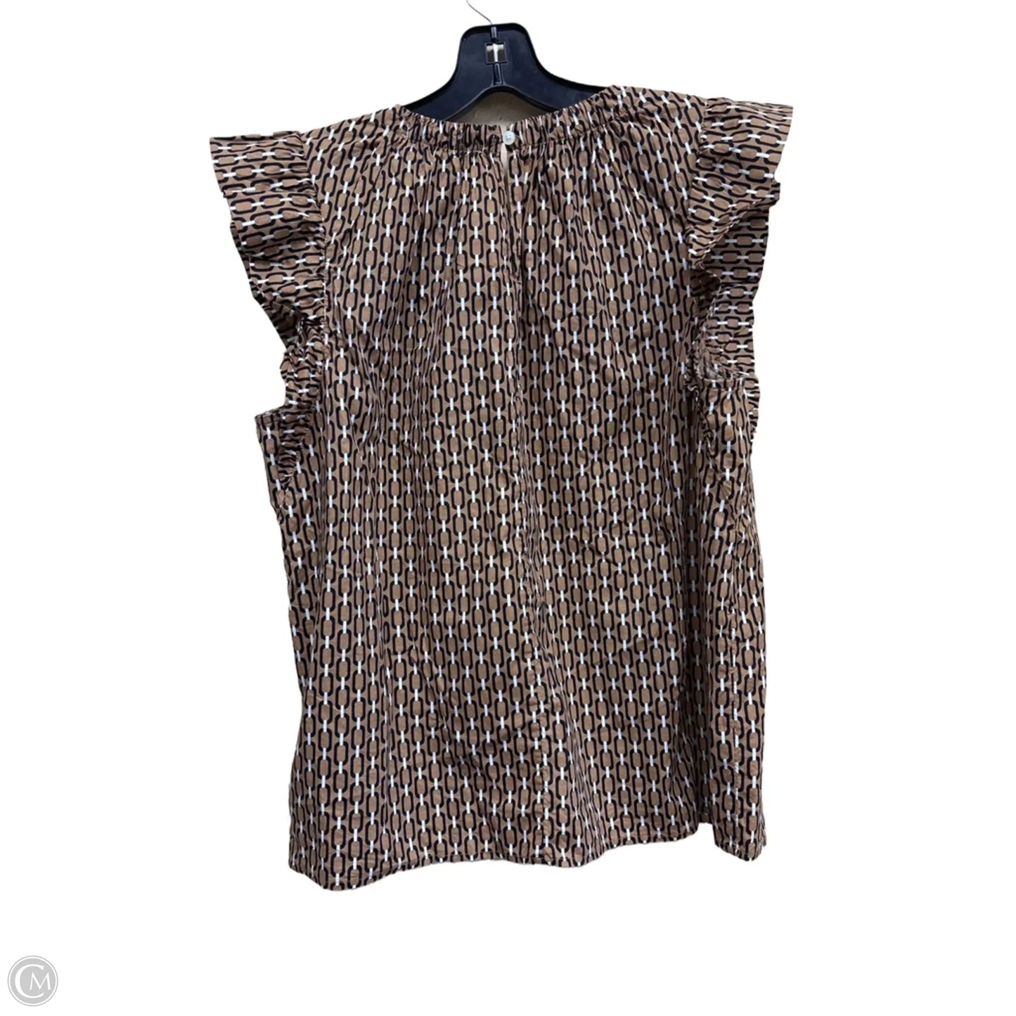 Top Short Sleeve By Loft In Multi-colored, Size: L