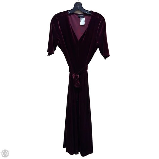 Dress Casual Midi By Msk In Maroon, Size: L