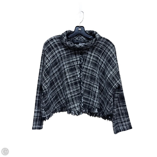 Top Long Sleeve By Zara In Black & White, Size: M