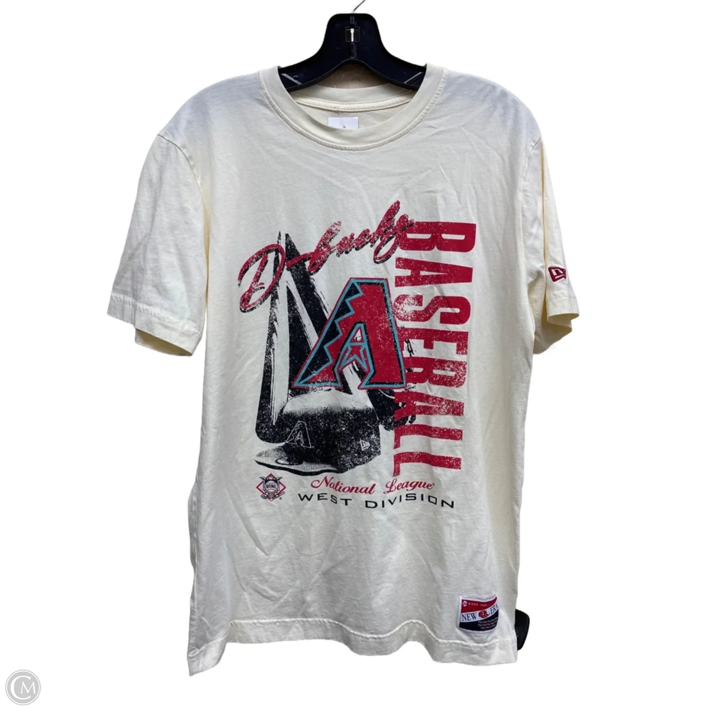 Top Short Sleeve By Clothes Mentor In Tan, Size: M