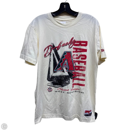 Top Short Sleeve By Clothes Mentor In Tan, Size: M