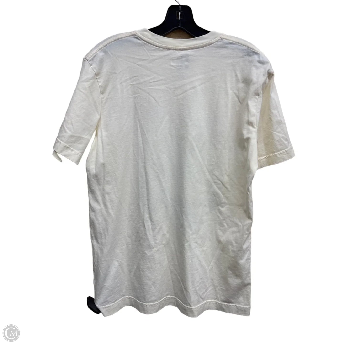 Top Short Sleeve By Clothes Mentor In Tan, Size: M