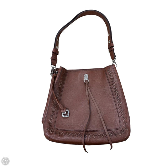 Handbag Leather By Brighton, Size: Medium