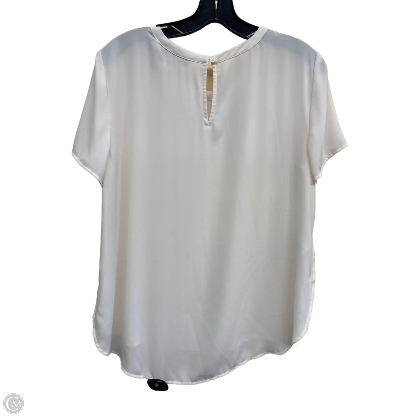 Top Short Sleeve By Loft In White, Size: M