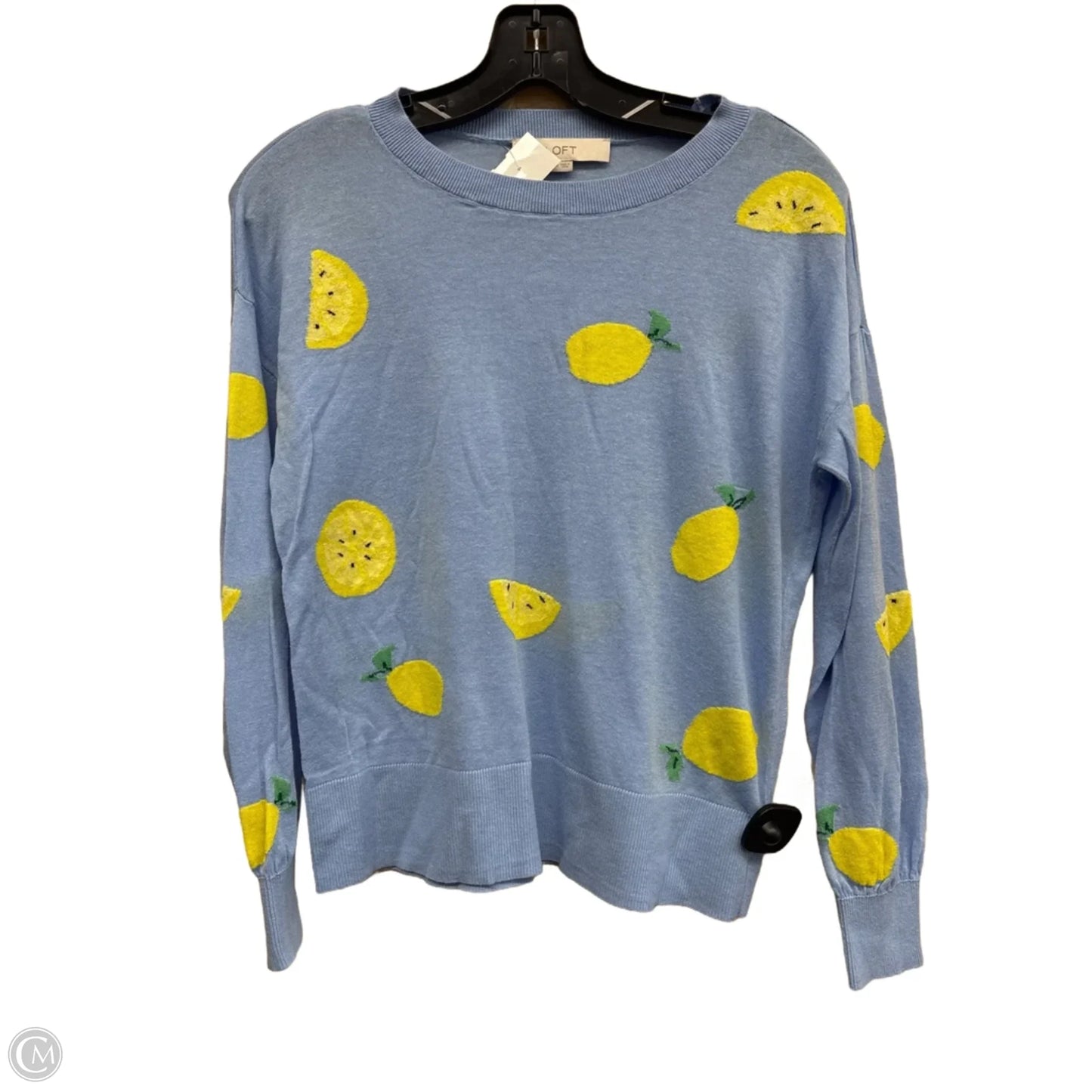 Top Long Sleeve By Loft In Blue, Size: M
