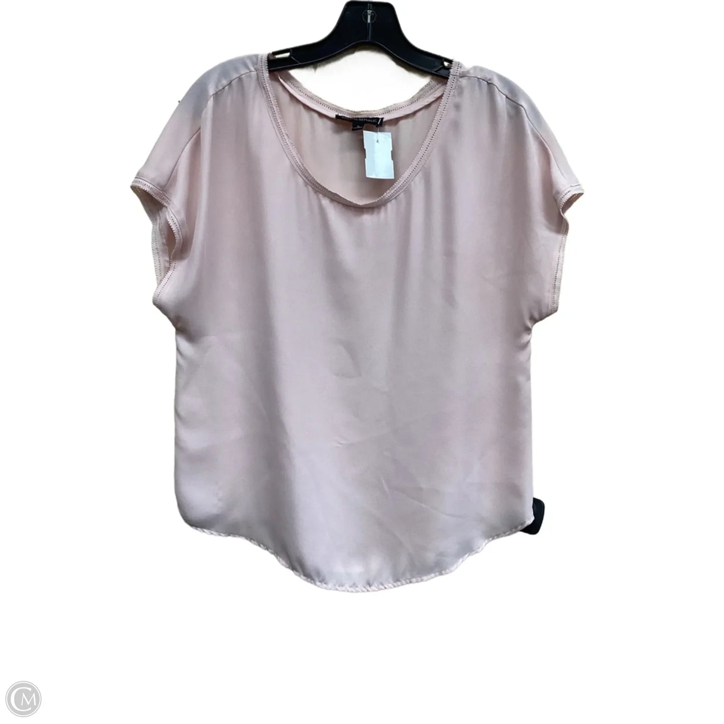 Top Short Sleeve By Banana Republic In Pink, Size: S