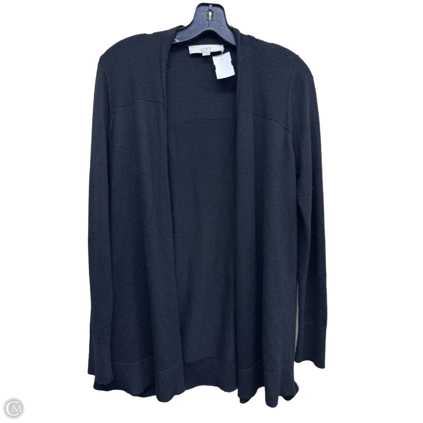 Sweater Cardigan By Loft In Black, Size: S