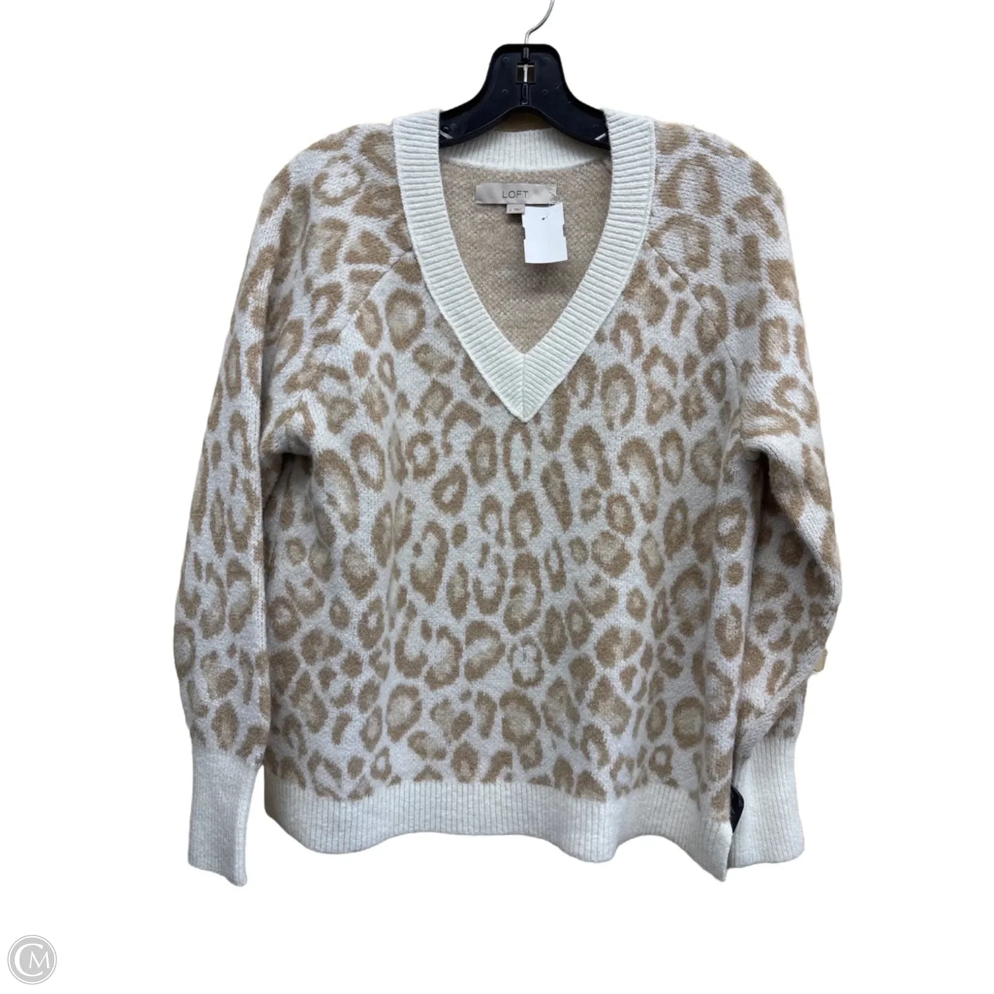 Sweater By Loft In Animal Print, Size: S