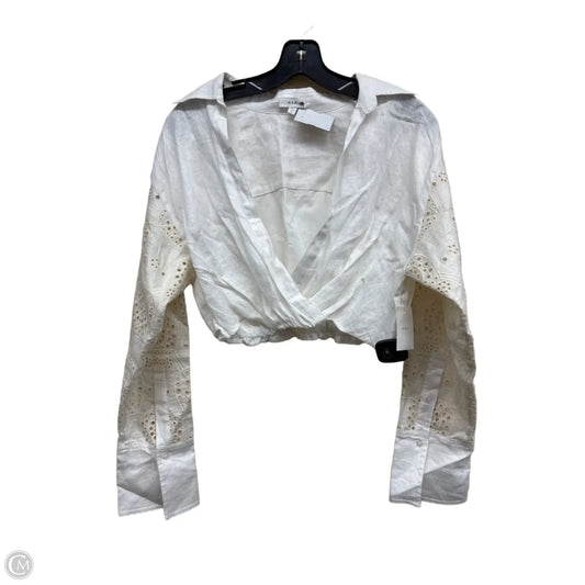 Top Long Sleeve By Alc In White, Size: 2