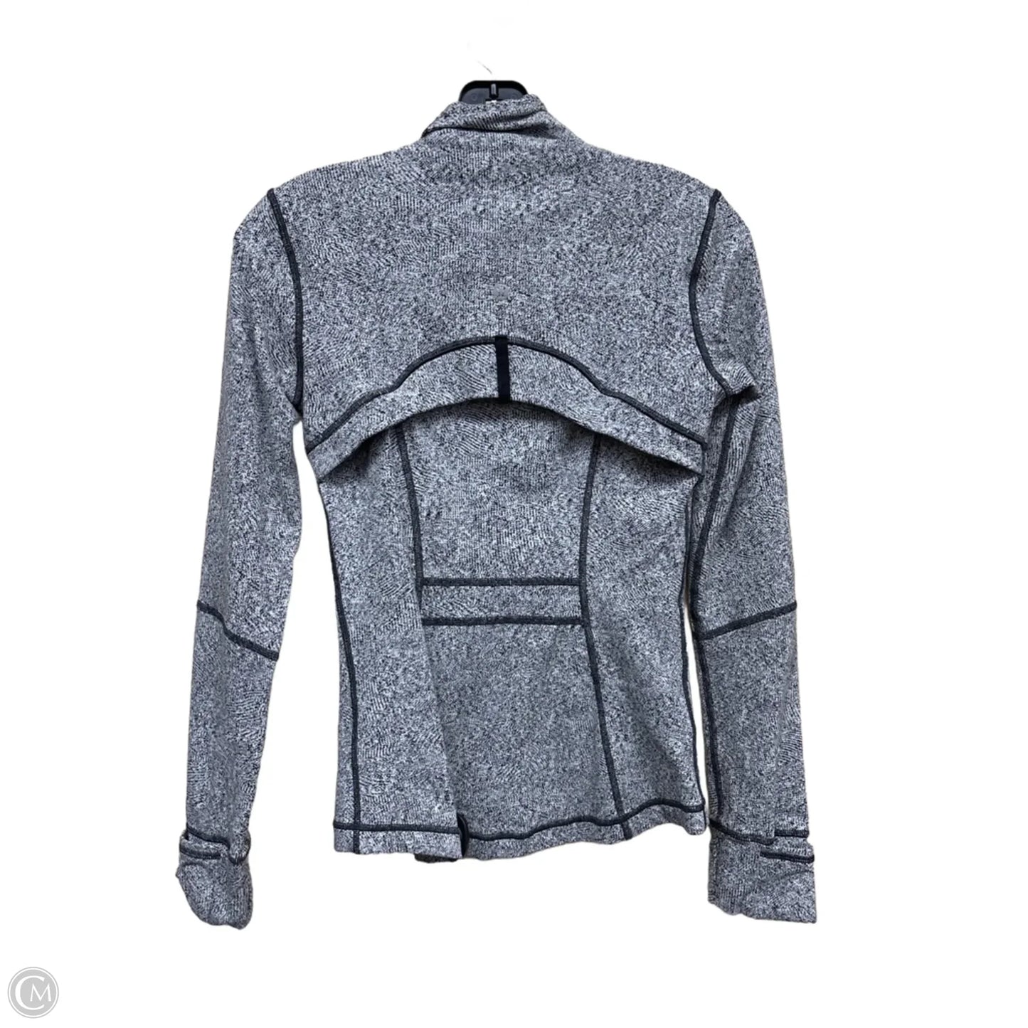 Athletic Jacket By Lululemon In Grey, Size: 4