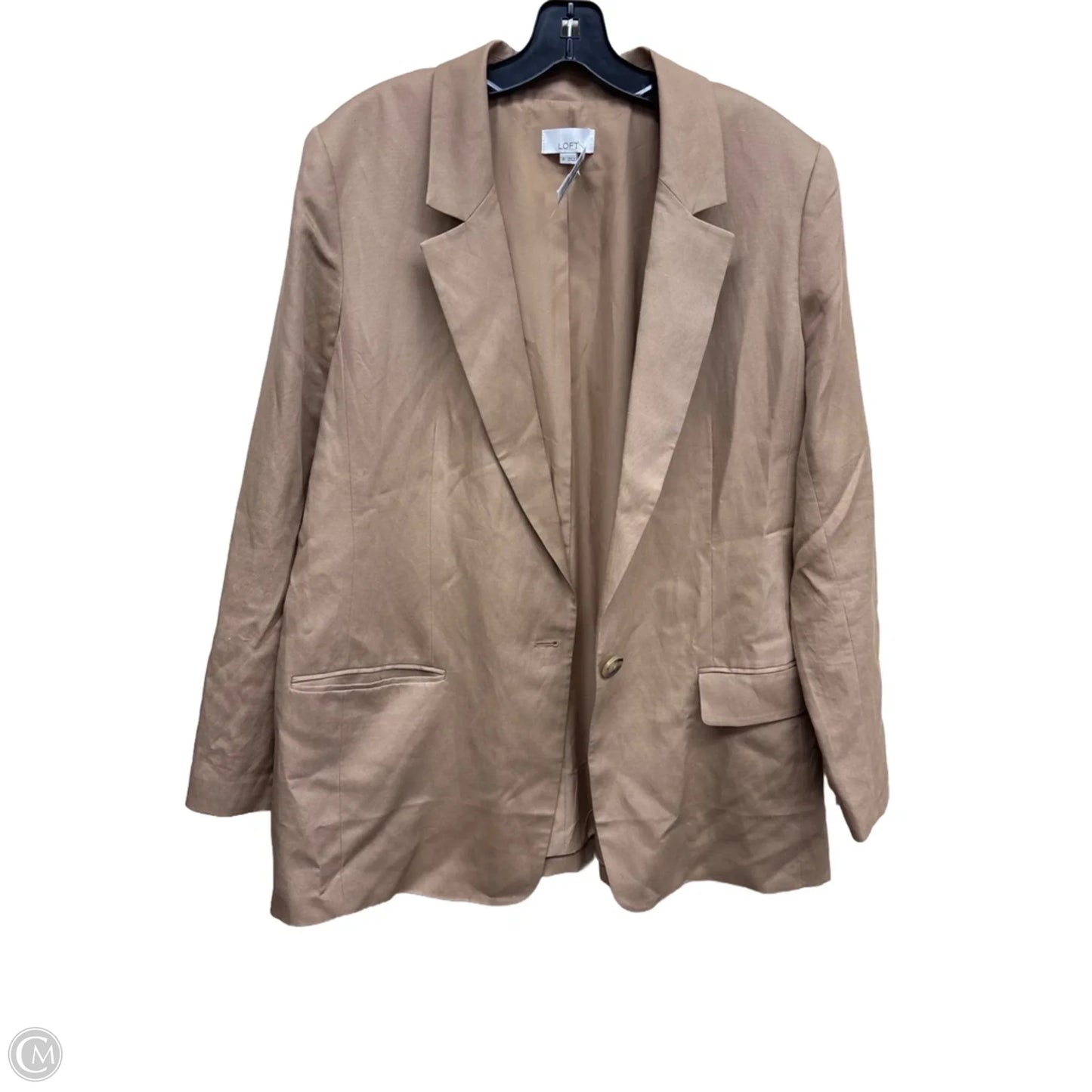 Blazer By Ann Taylor In Brown, Size: 14