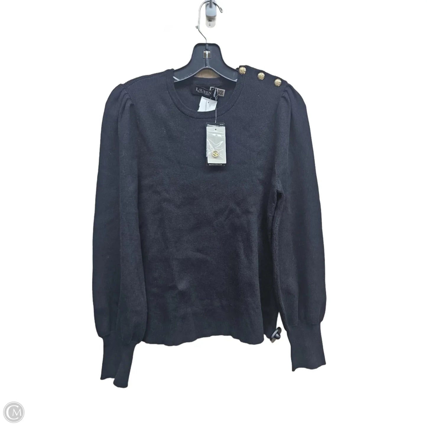 Sweater By Ralph Lauren In Black, Size: Xl