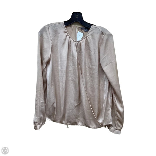 Top Long Sleeve By Vince In Tan, Size: S