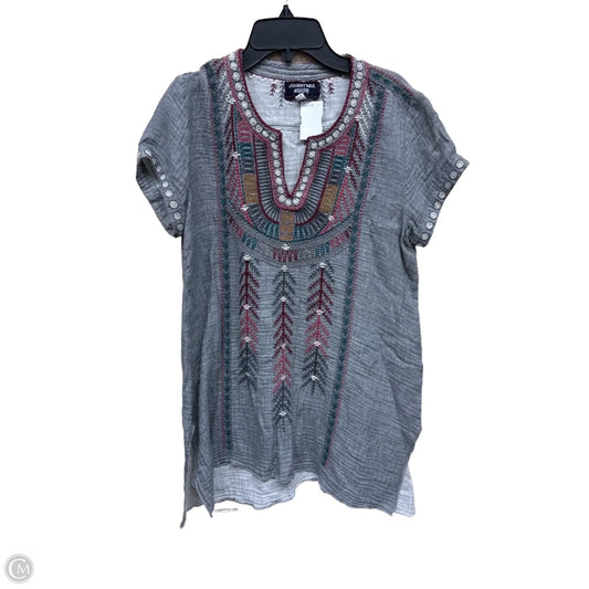 Top Short Sleeve By Johnny Was In Multi-colored, Size: S