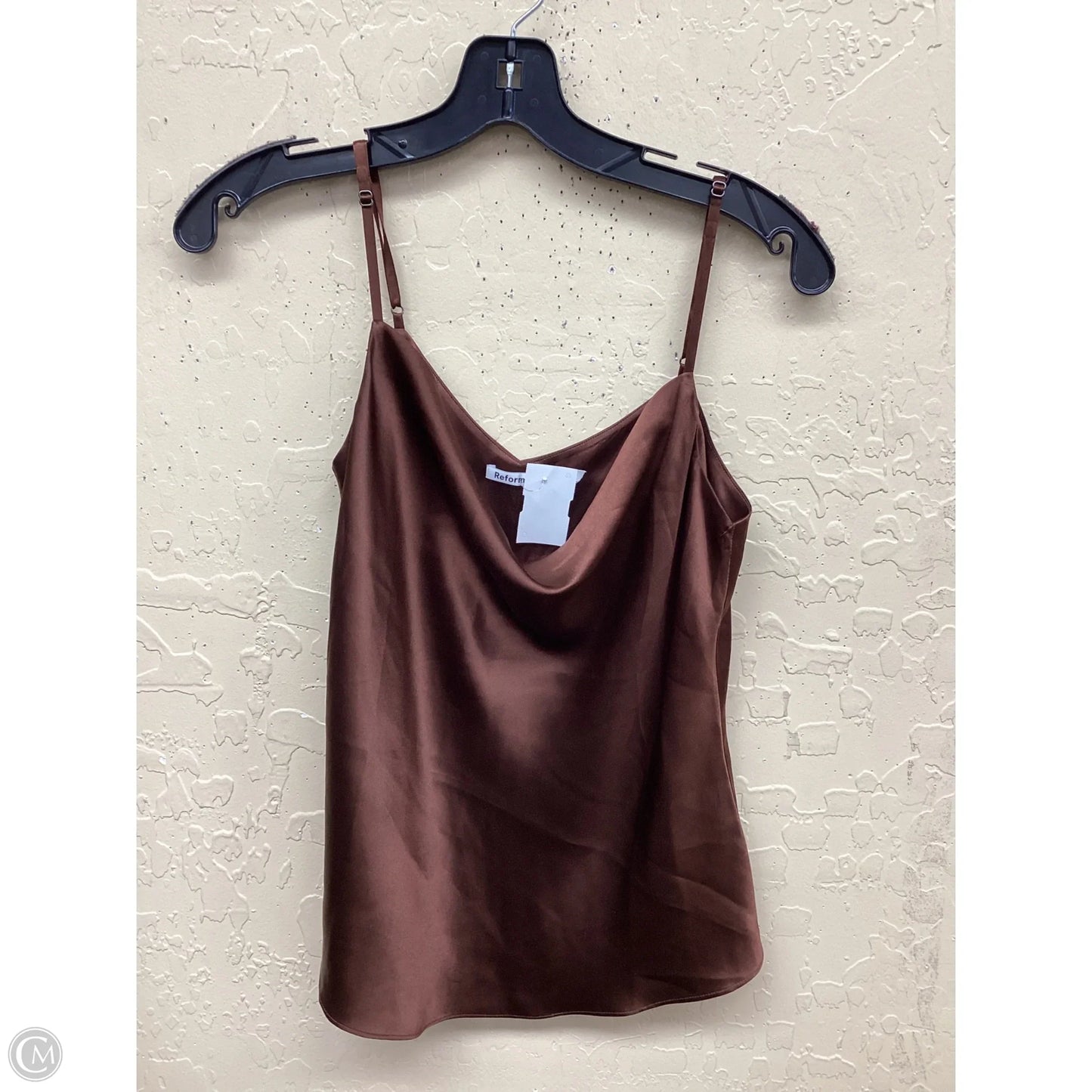 Top Sleeveless By Reformation In Brown, Size: S