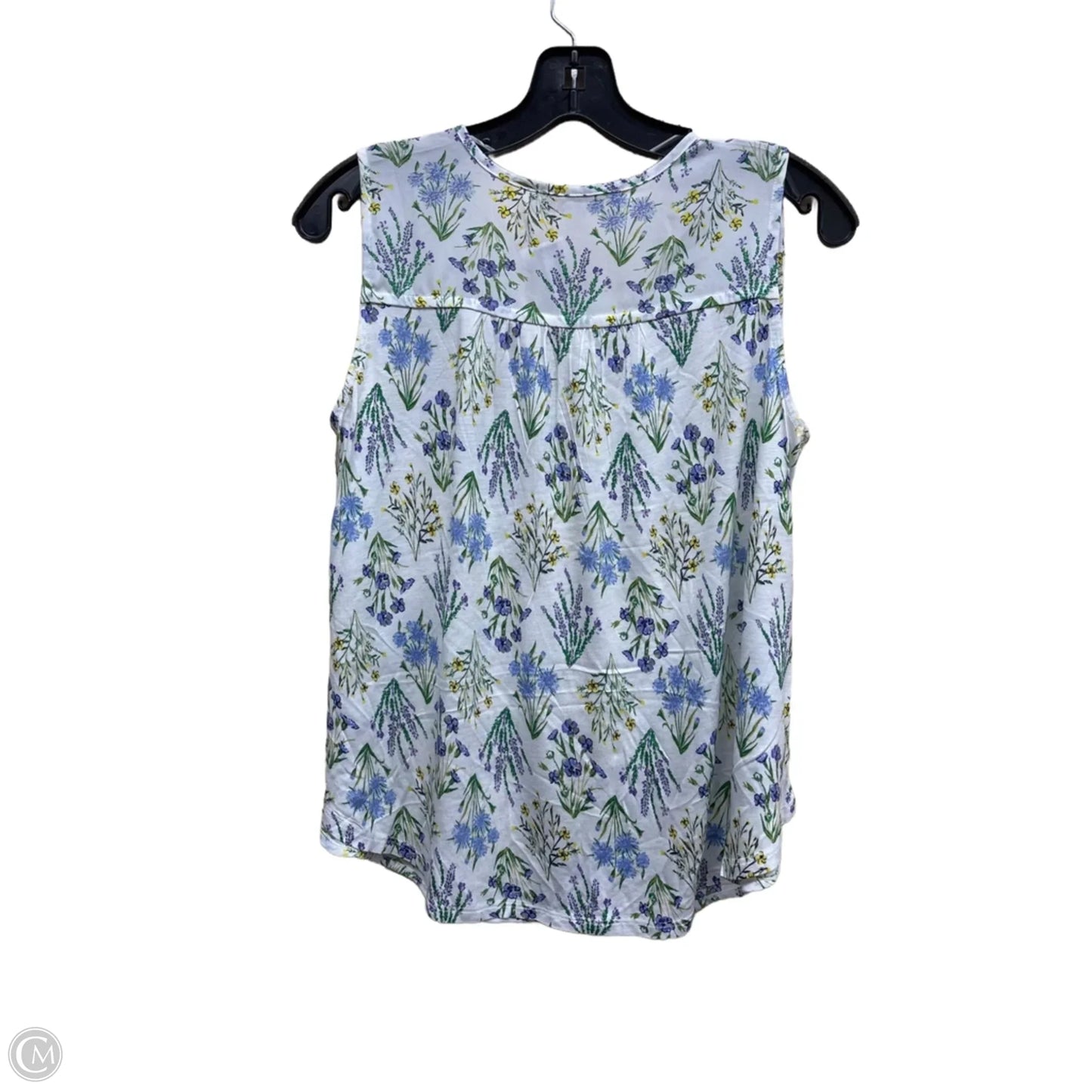 Top Sleeveless By Loft In Floral Print, Size: S