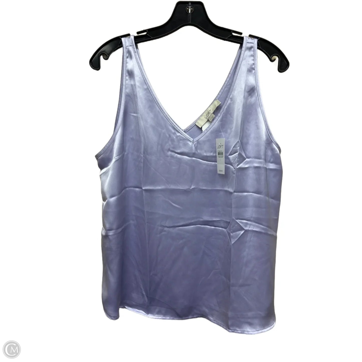 Top Sleeveless By Loft In Purple, Size: L