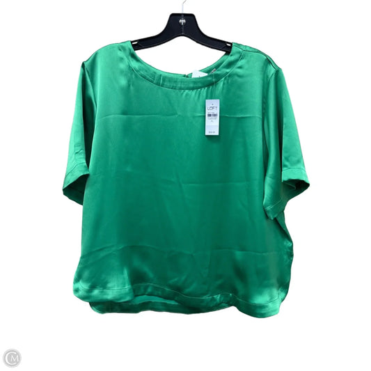 Top Short Sleeve By Loft In Green, Size: Xl