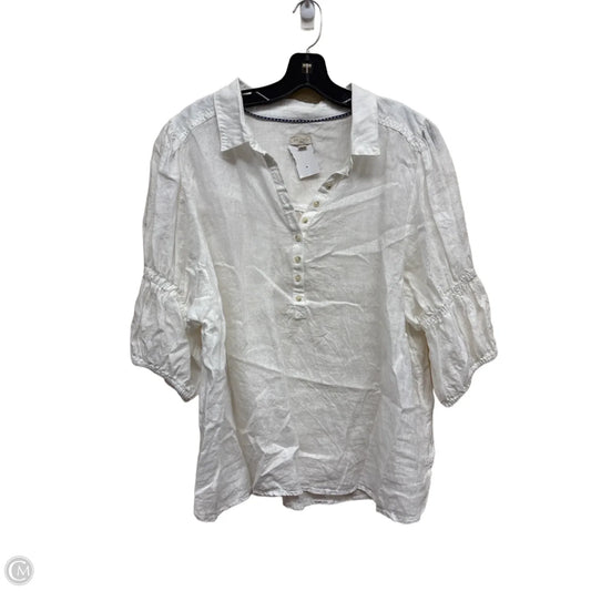 Top Short Sleeve By Pilcro In Yellow, Size: Xl