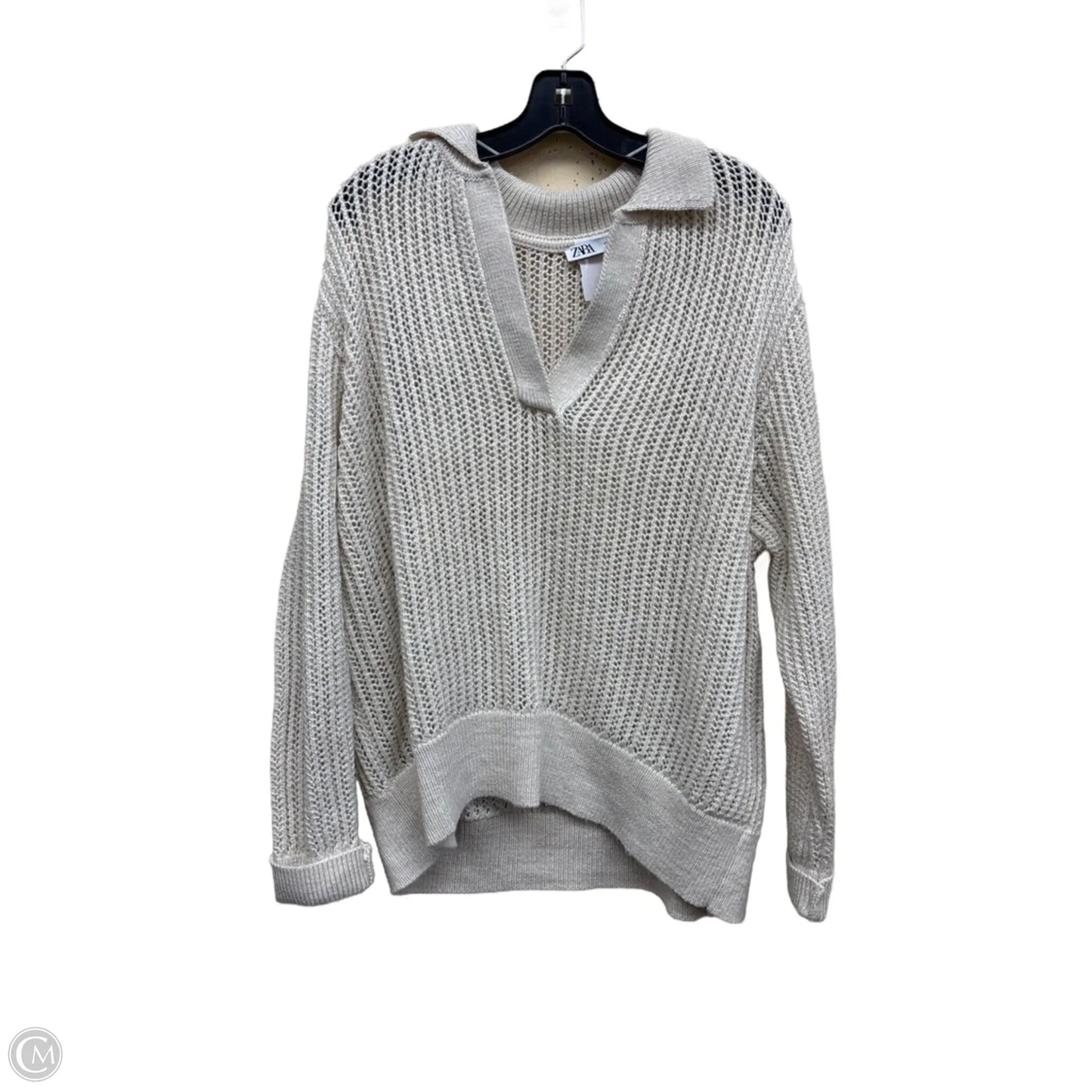 Sweater By Zara In Tan, Size: Xl