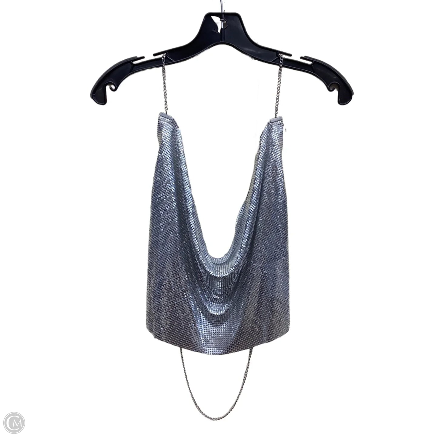 Top Sleeveless By Divided In Silver