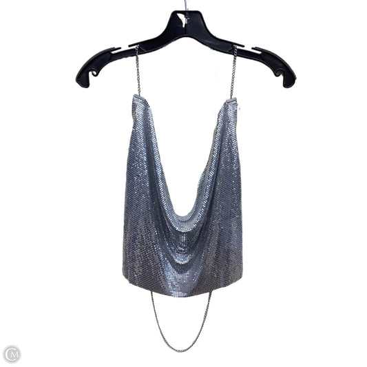 Top Sleeveless By Divided In Silver
