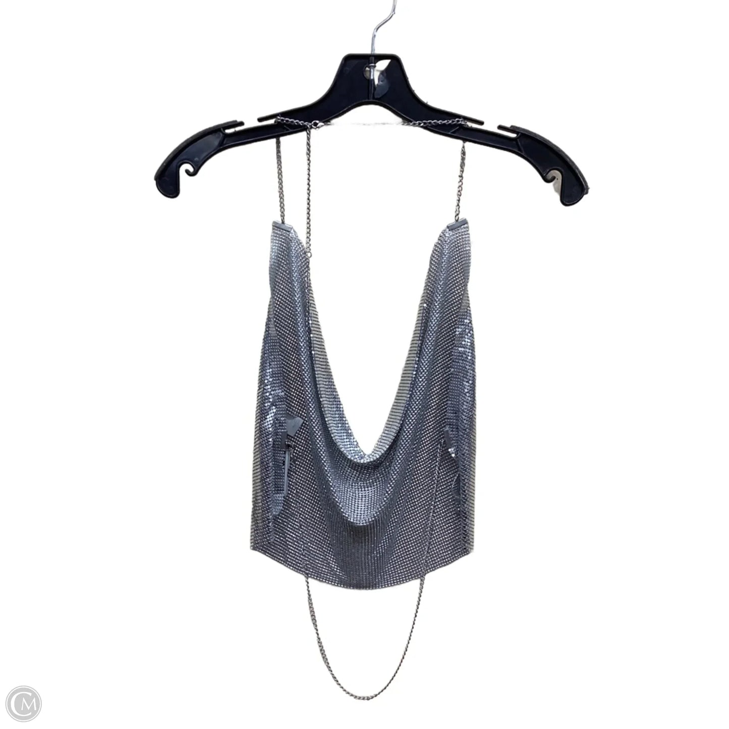 Top Sleeveless By Divided In Silver