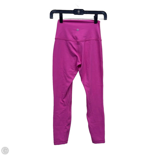 Athletic Pants By Lululemon In Pink, Size: 4