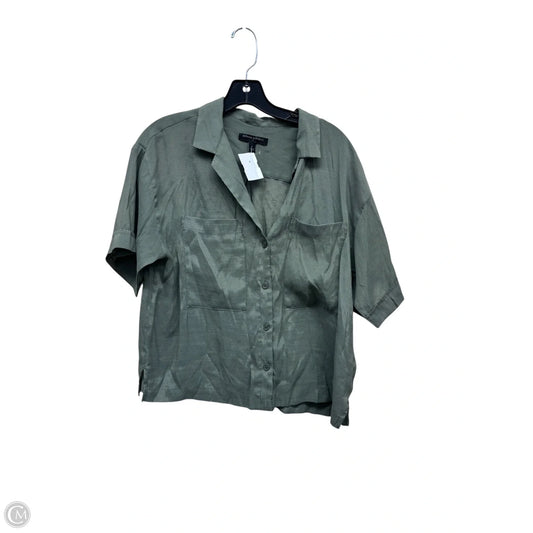 Top Short Sleeve By Banana Republic In Green, Size: S