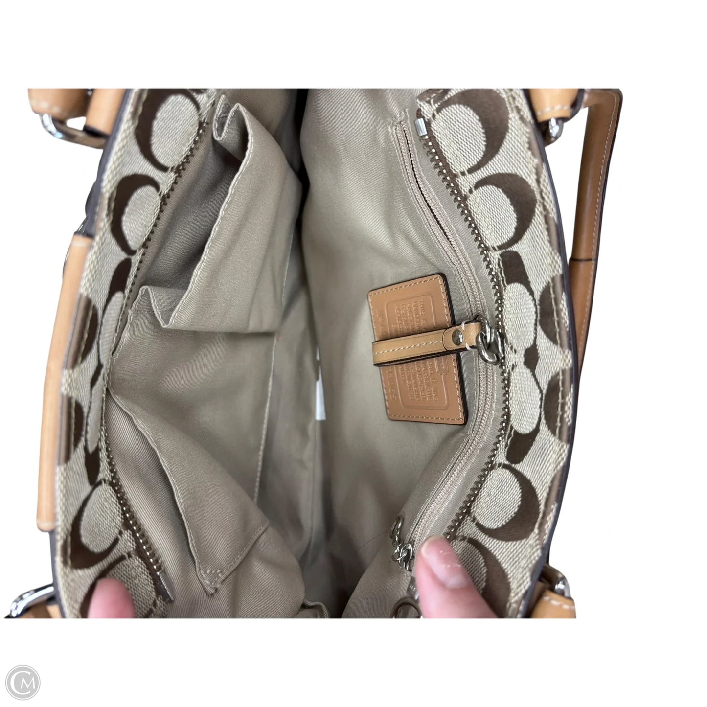 Handbag Designer By Coach, Size: Medium