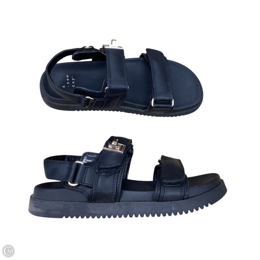 Sandals Flats By A New Day In Black, Size: 7