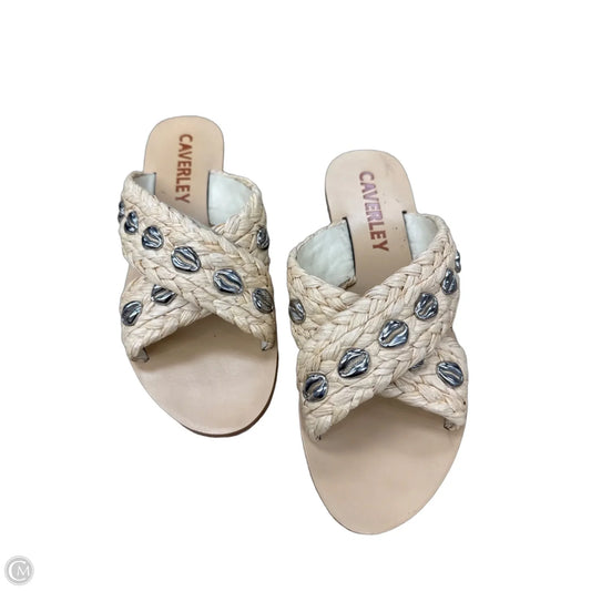 Sandals Flats By Clothes Mentor In Tan, Size: 8