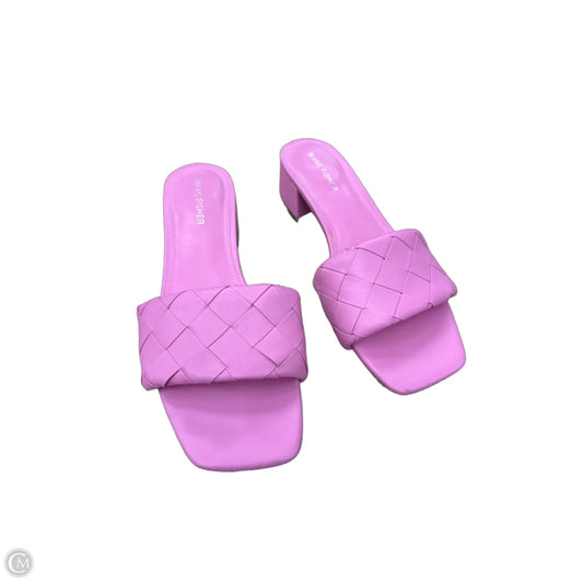 Sandals Heels Block By Marc Fisher In Pink, Size: 8